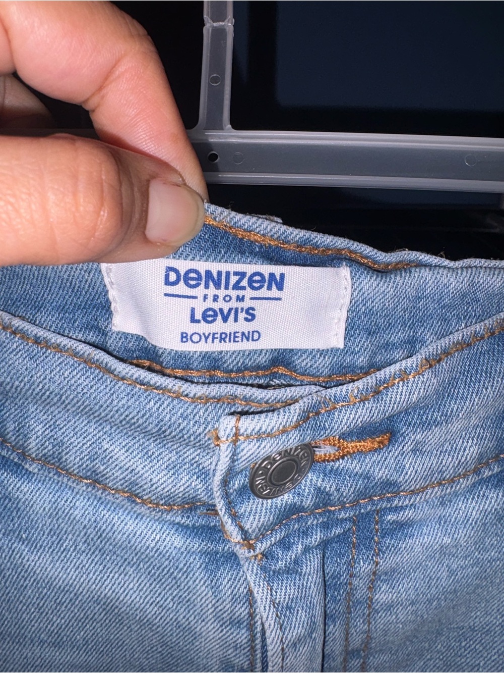 Denizen from Levi's Boyfriend Jeans in light blue wash